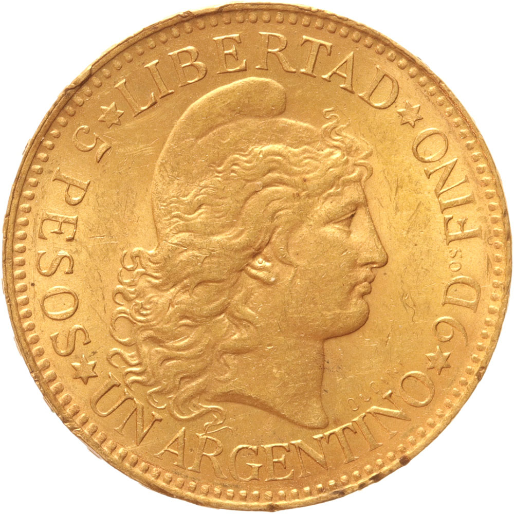 Argentina 5 pesos 1887