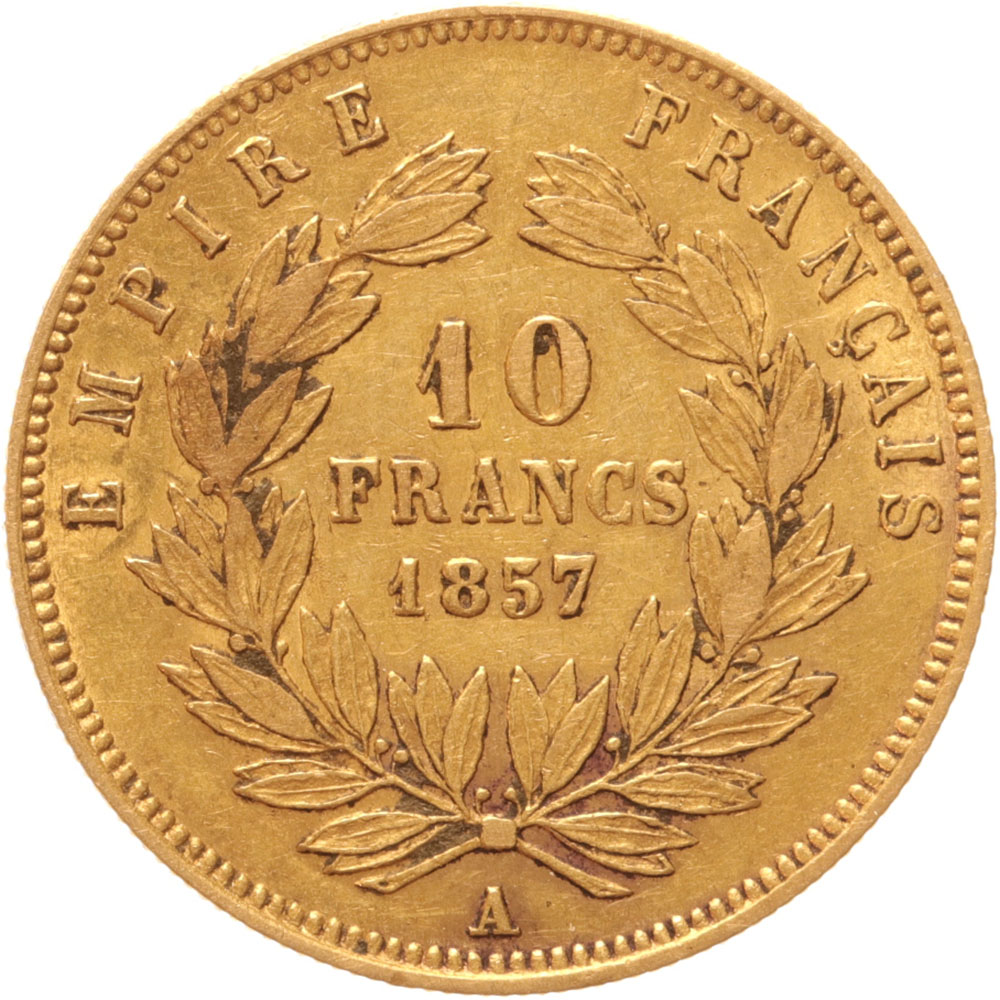 France 10 francs 1857a