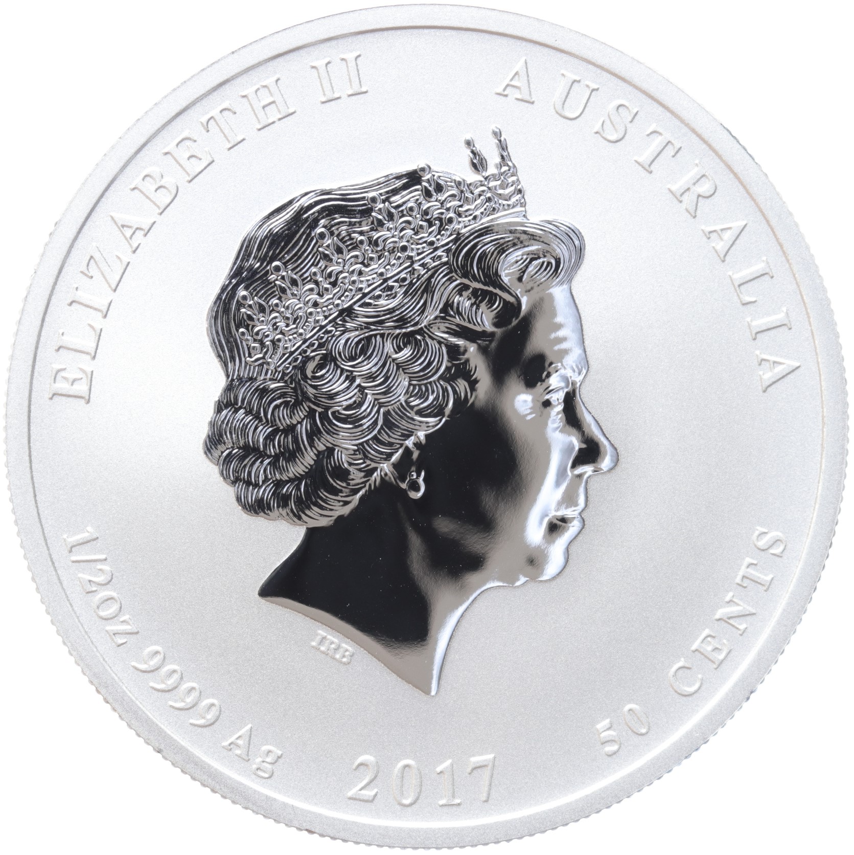 Australië Lunar 2 Haan 2017 coloured 1/2 ounce silver
