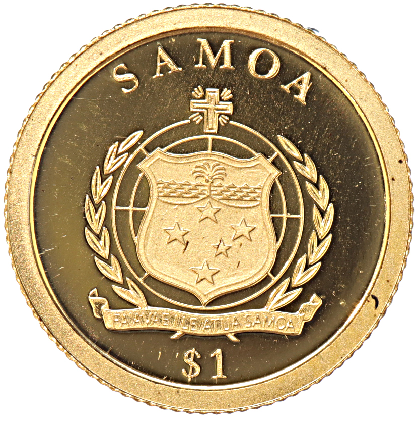 Samoa 1 Tala gold 2009 Marie Curie proof