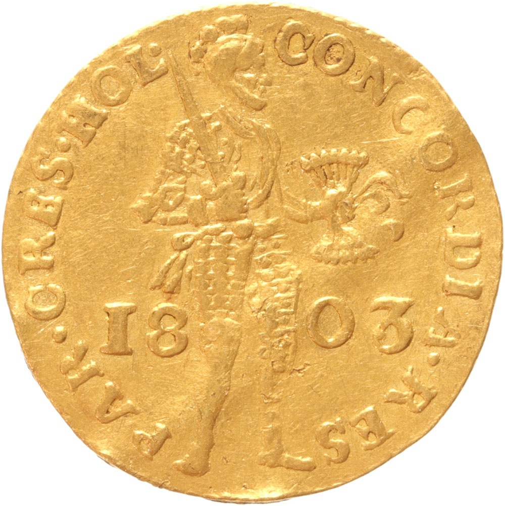 Holland Gouden dukaat 1803