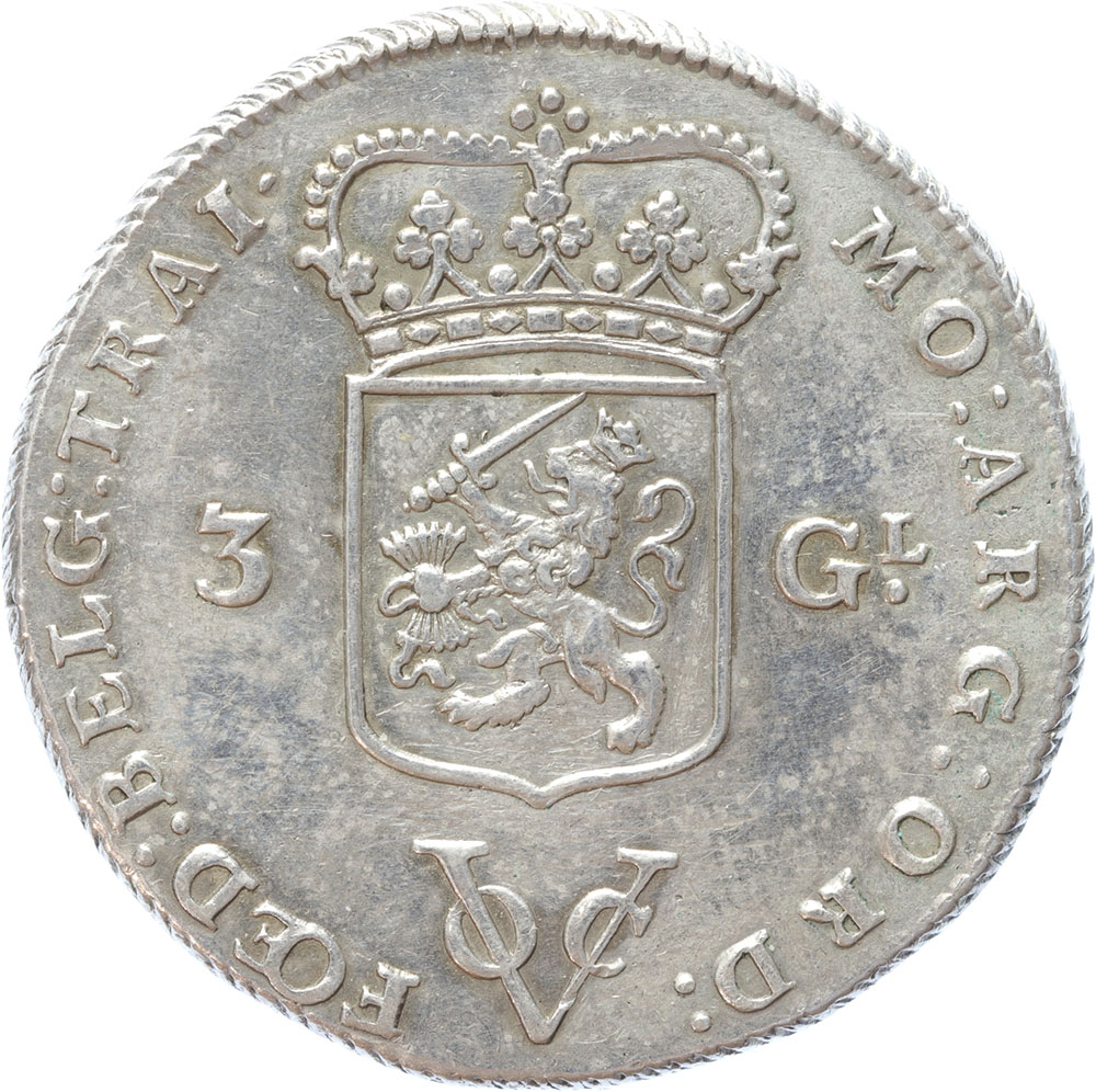 V.O.C. Utrecht 3 Gulden 1786