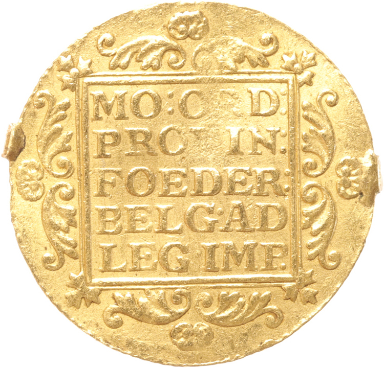 Holland gouden dukaat 1805 mounted