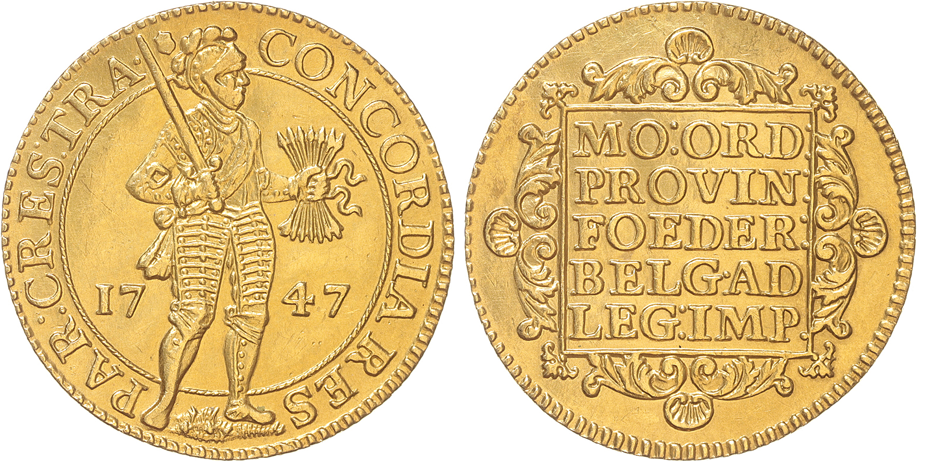 Utrecht Dubbele dukaat goud 1747