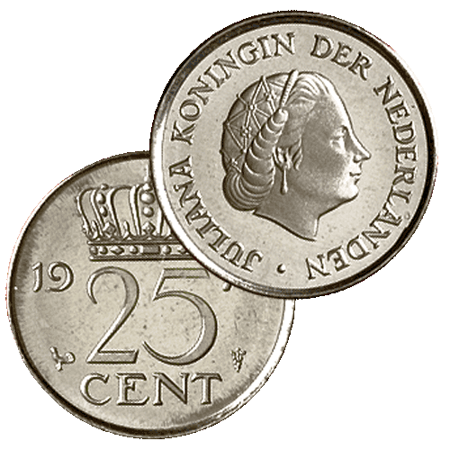 25 Cent 1971 - Theo Peters Numismatiek & Filatelie B.V.