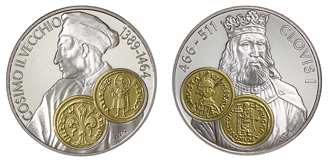 Nederlandse Antillen complete serie 24 verschillende 10 Gulden handelsmunten Proof 2001