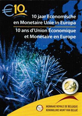 België 2 euro 2009 10 jaar EMU BU in blister