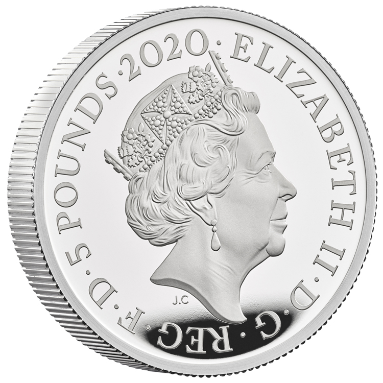 David Bowie 5 Pound zilver proof 2020 Verenigd Koninkrijk