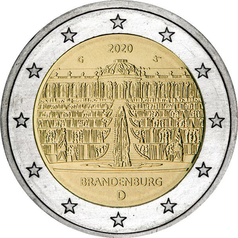 Duitsland 2 euro 2020 Brandenburg UNC