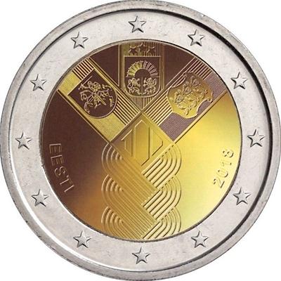 Estland 2 euro 2018 Baltische Onafhankelijkheid UNC
