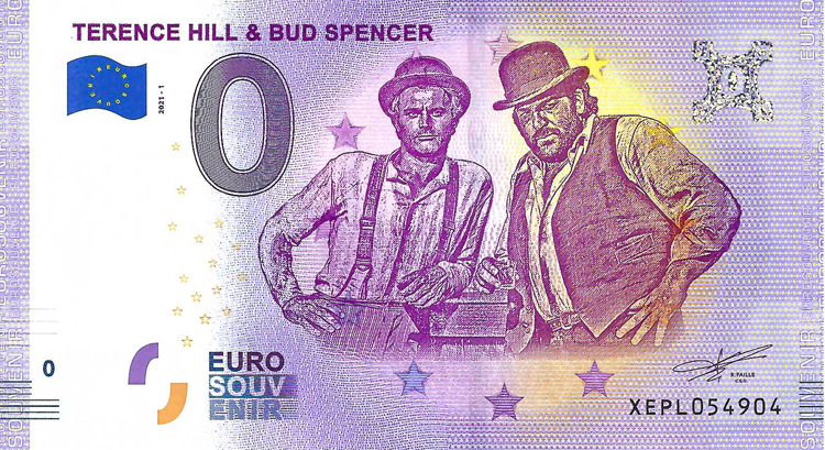 0 Euro biljet Duitsland 2021 - Terence Hill & Bud Spencer