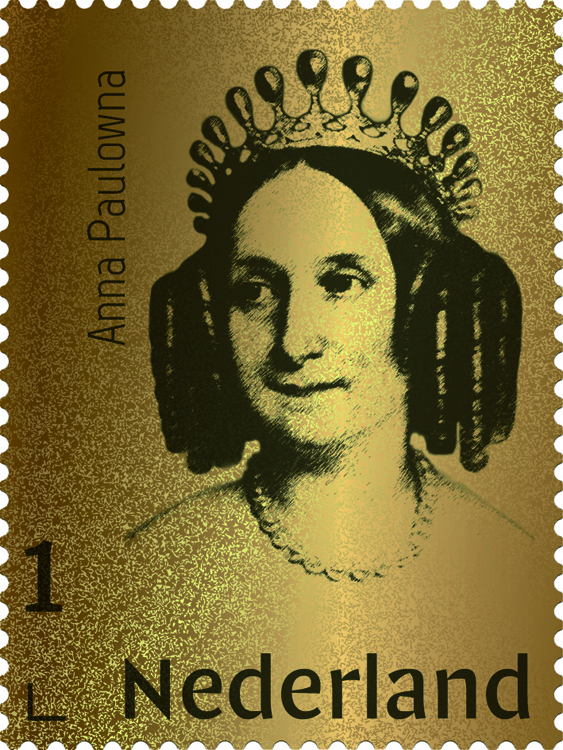 Nederland Gouden Postzegel Koningin Anna Paulowna 2021