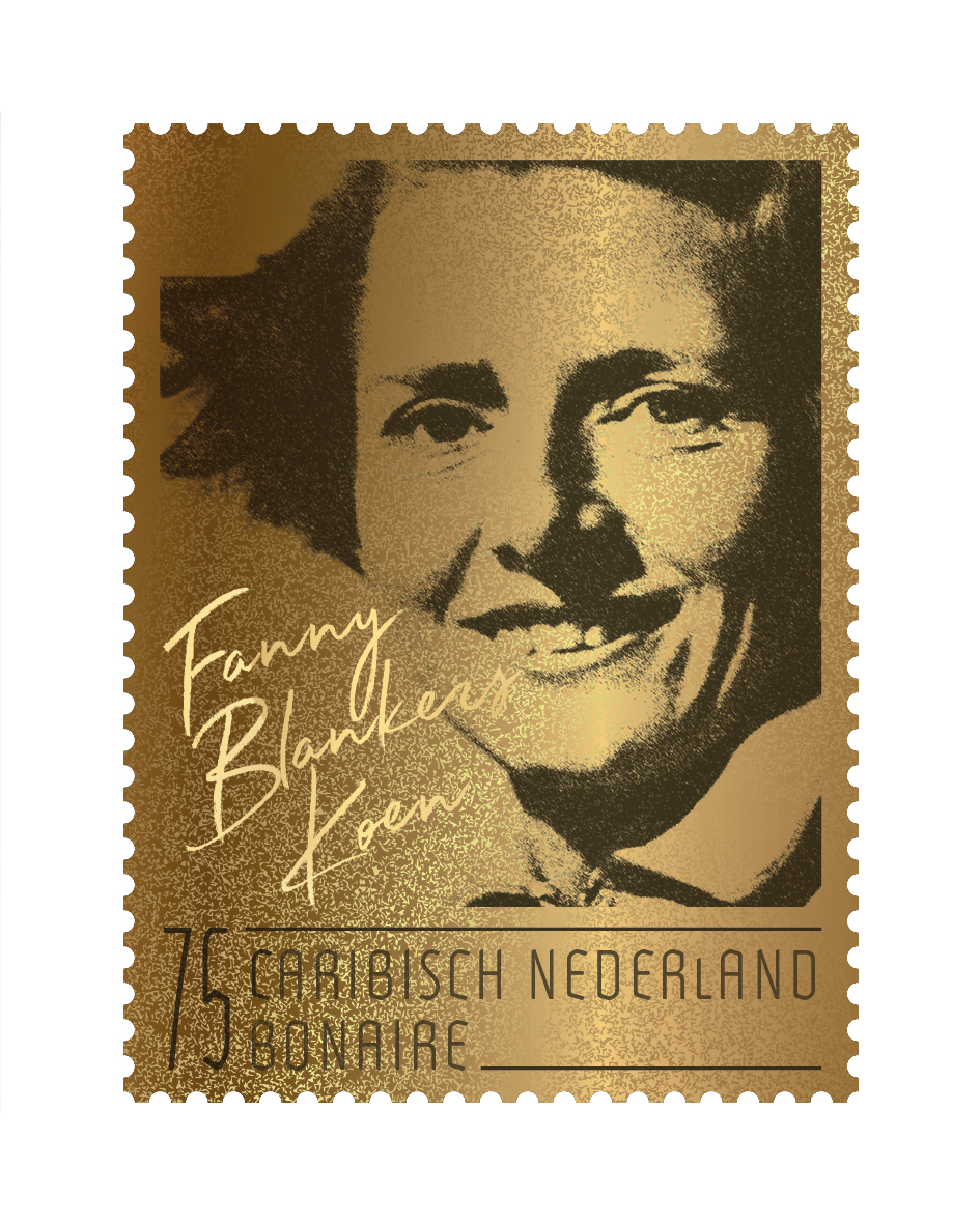 Caribisch Nederland Gouden postzegel Fanny Blankers Koen 2023