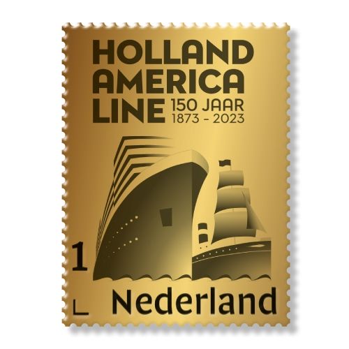 Nederland Gouden postzegel Holland America Line 2023
