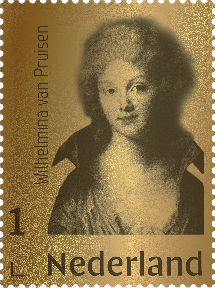 Nederland Gouden postzegel Wilhelmina van Pruisen 2021
