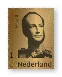 Nederland Gouden postzegel Willem II 2022