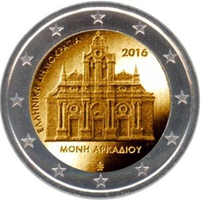 Griekenland 2 euro 2016 Arkadi klooster UNC