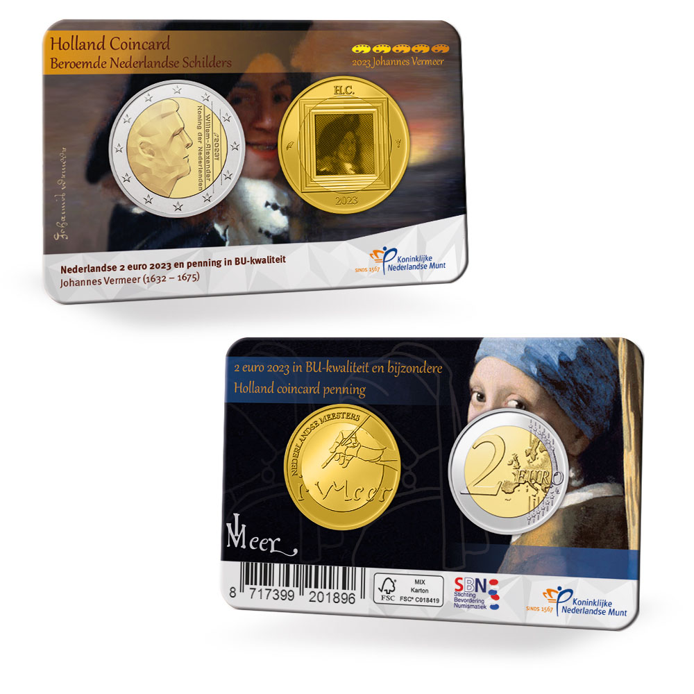 Holland Coincard 2023 met gouden penning
