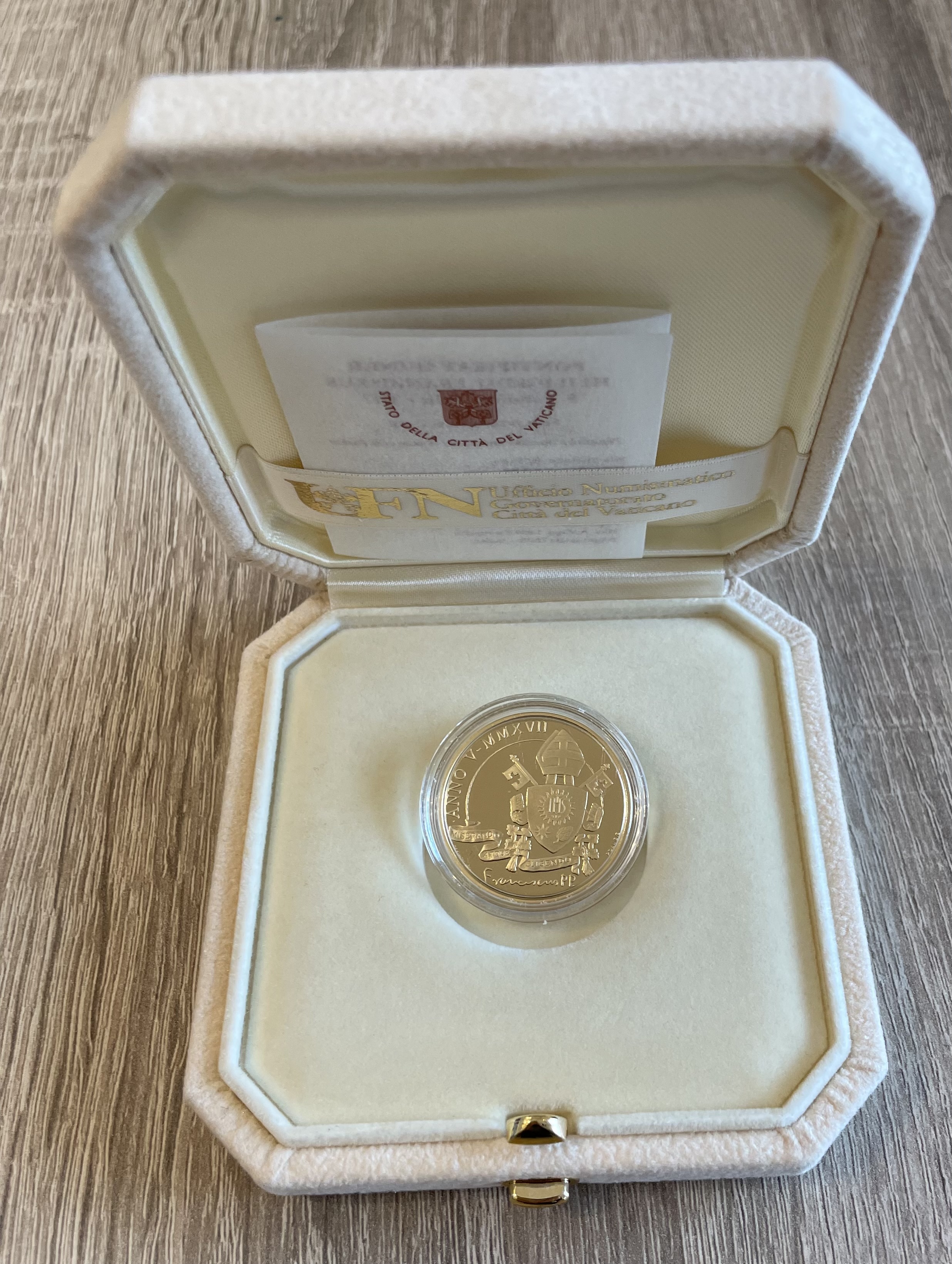 Vaticaan 50 euro goud 2017 Padova proof