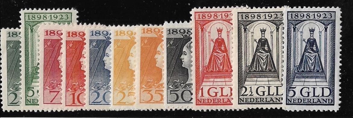 Nederland NVPH 121-131 Jubileum 1923 postfris