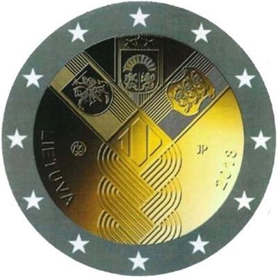 Litouwen 2 euro 2018 Baltische onafhankelijkheid UNC