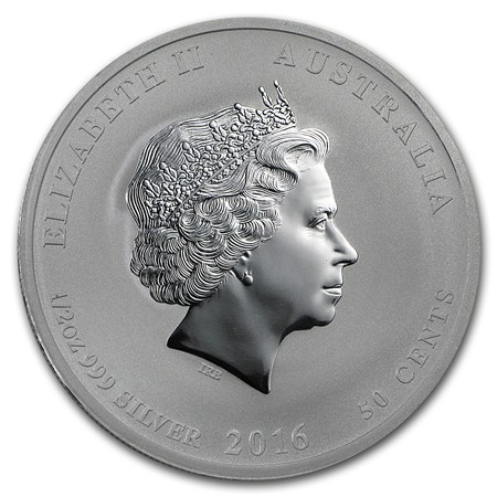 Australië Lunar 2 Aap 2016 1/2 ounce silver