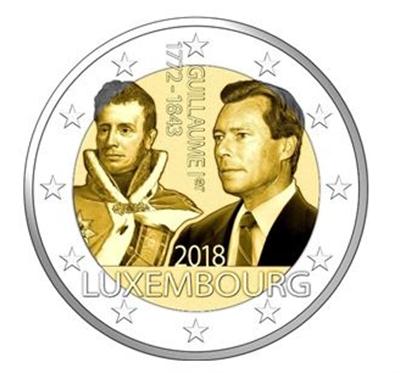 Luxemburg 2 euro 2018 Willem I UNC