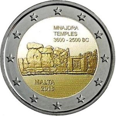 Malta 2 euro 2018c Mnjadr mmt F in ster BU