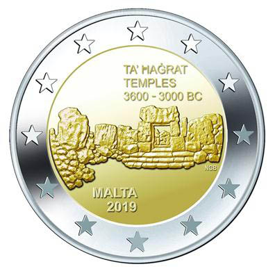 Malta 2 euro 2019a Ta'Hagrat UNC