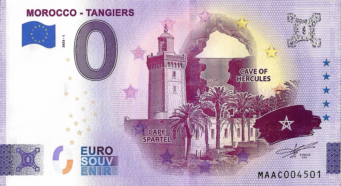0 Euro biljet Marokko 2023 - Tangiers