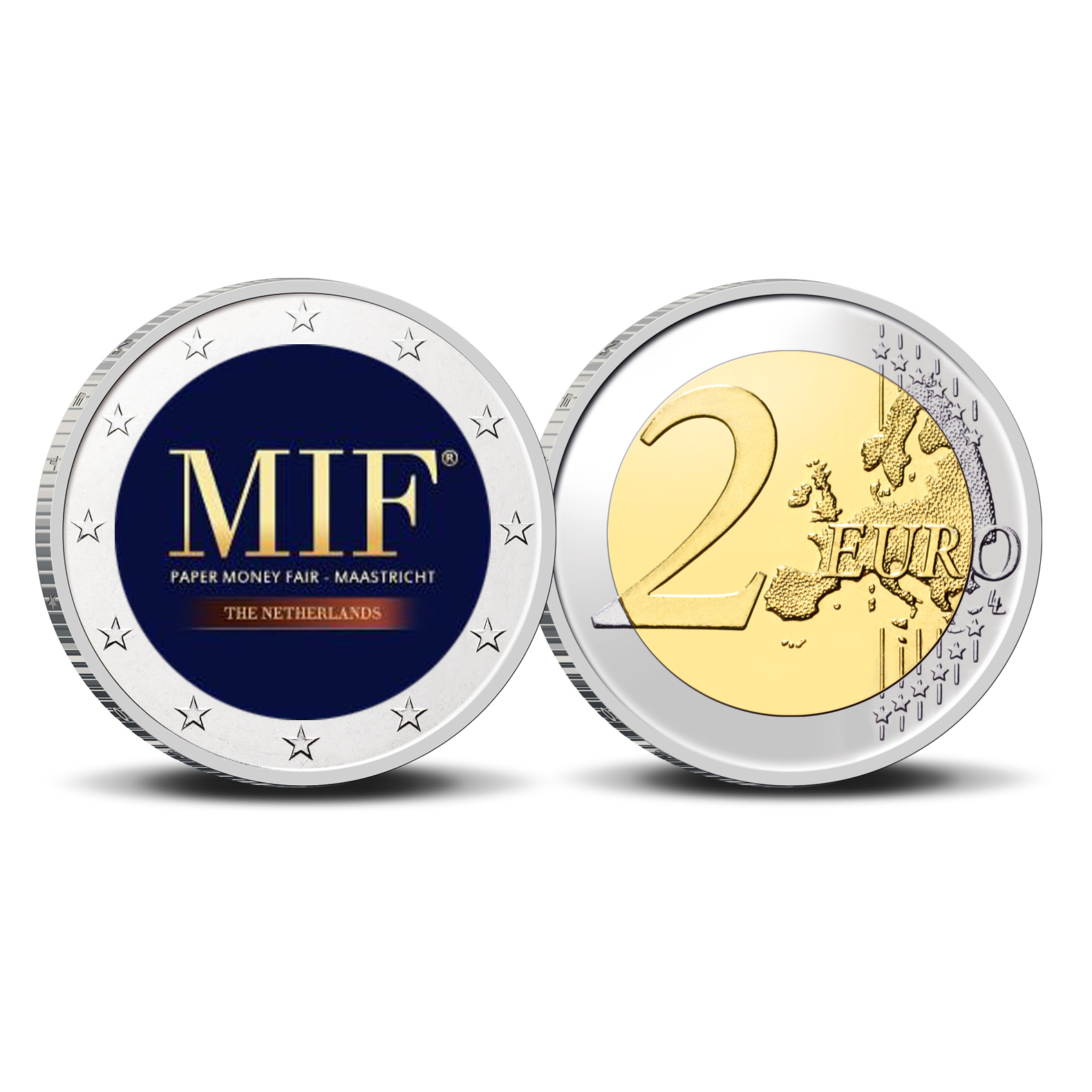 2 Euro munt kleur MIF2023