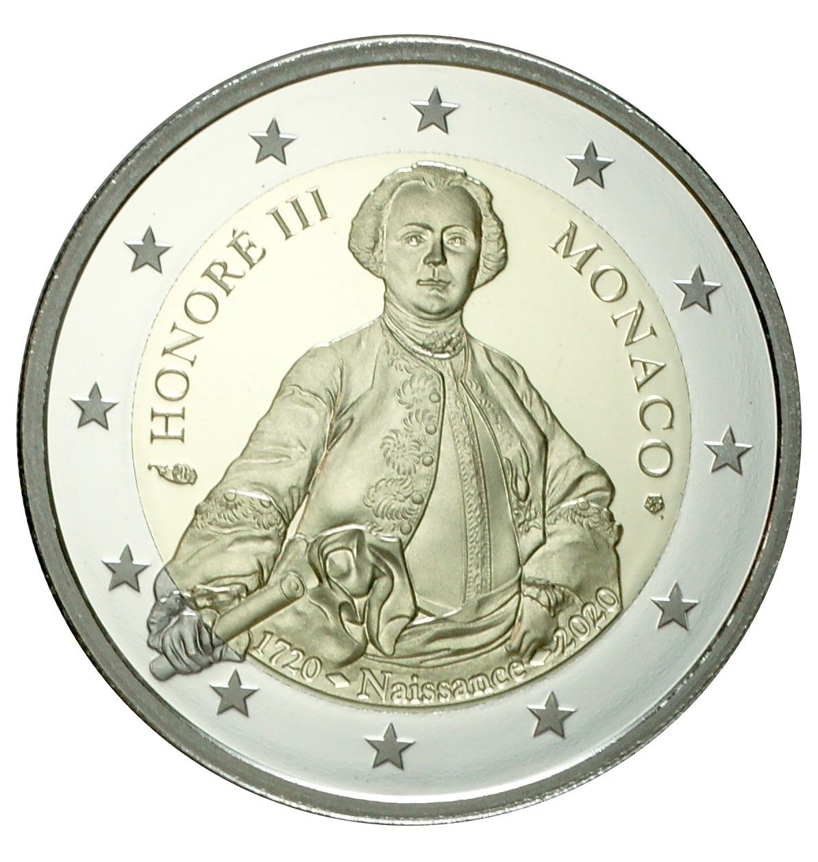 Monaco 2 euro 2020 Honoré III Proof - Theo Peters Numismatiek & Filatelie  B.V.