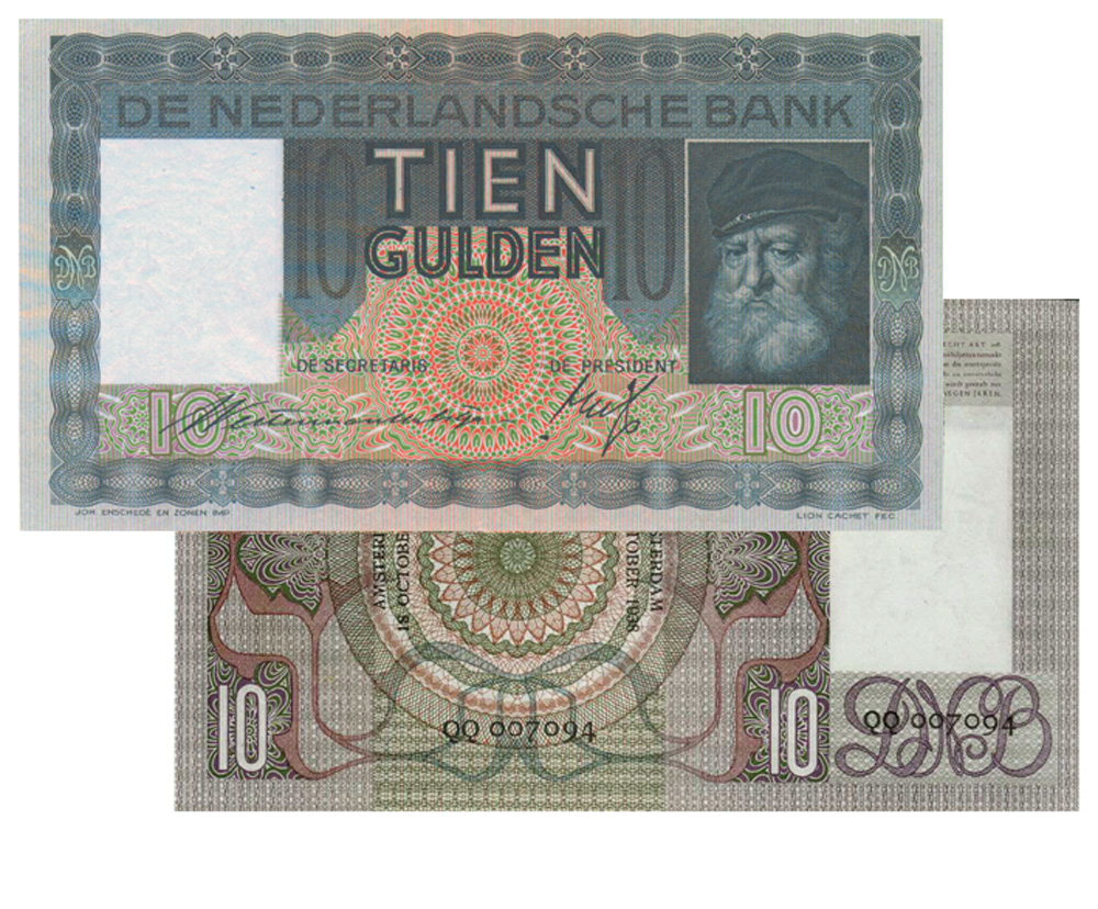 10 gulden 1933 Grijsaard 40-1a