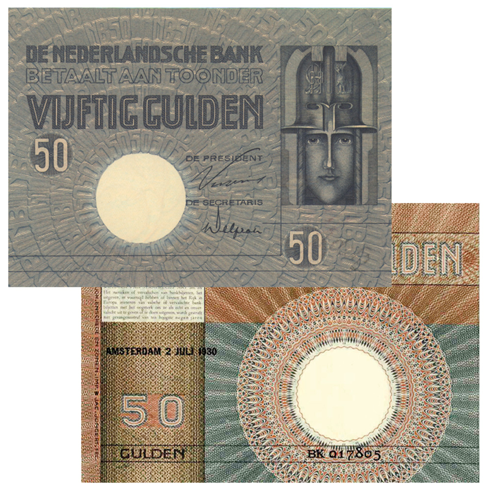 50 gulden 1929 Minerva 96-1b