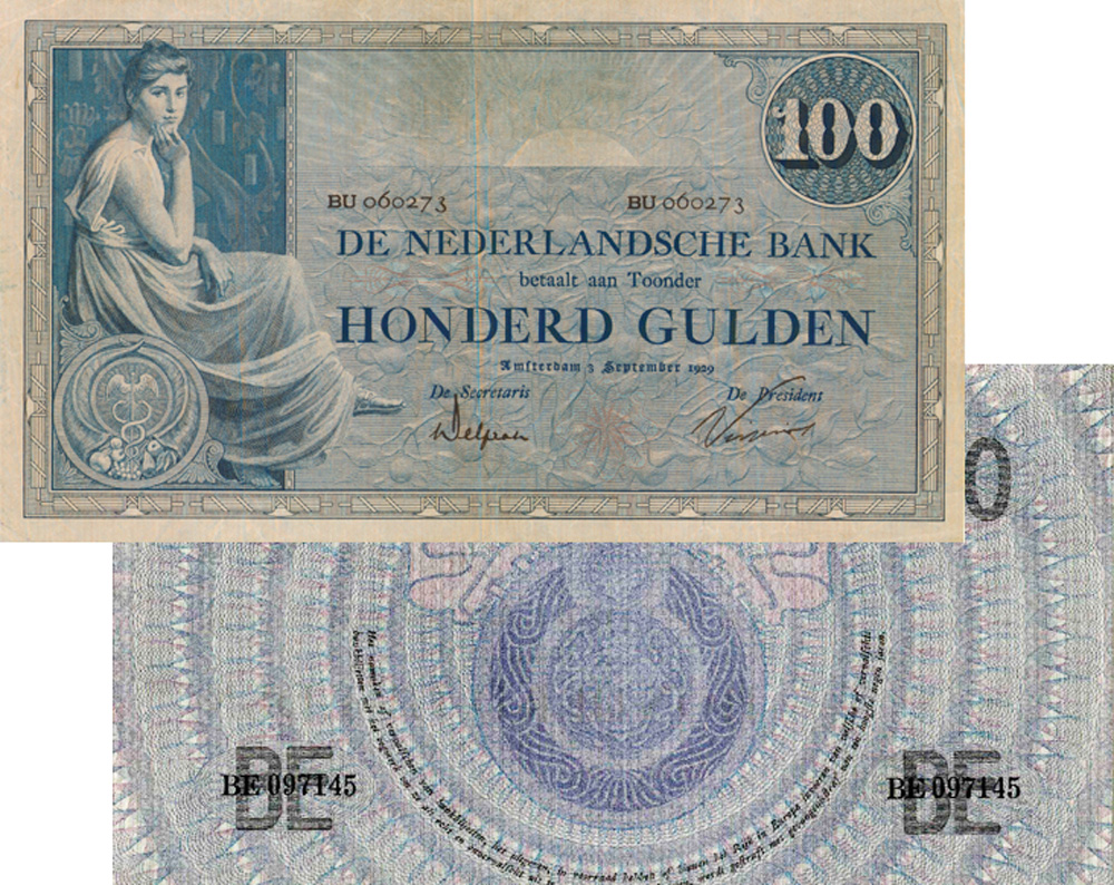 100 gulden 1921 Grietje Seel 116-3b