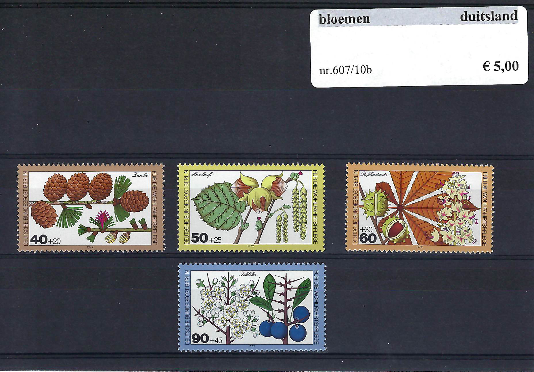 Themazegels Bloemen Duitsland nr. 607/610b