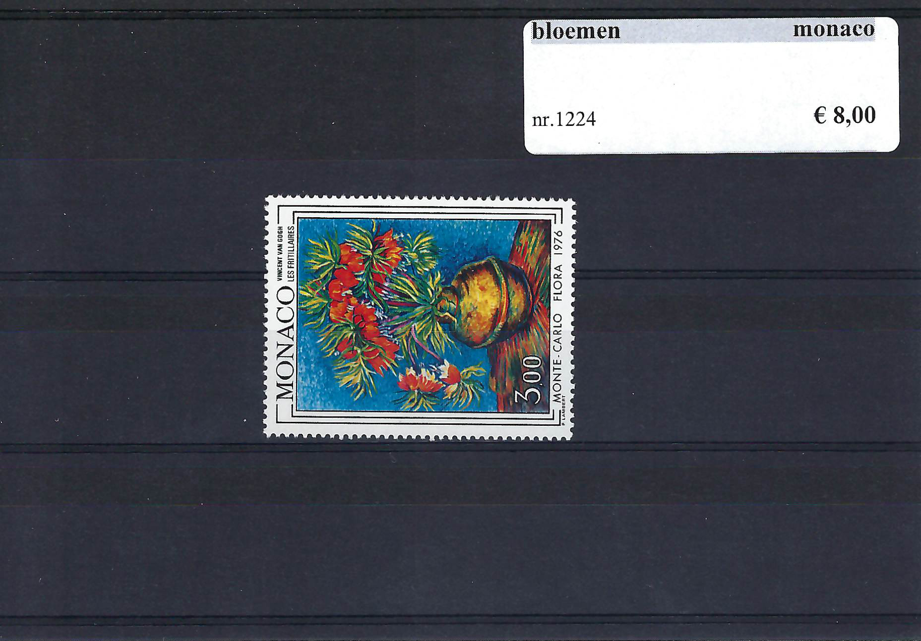 Themazegels Bloemen Monaco nr. 1224