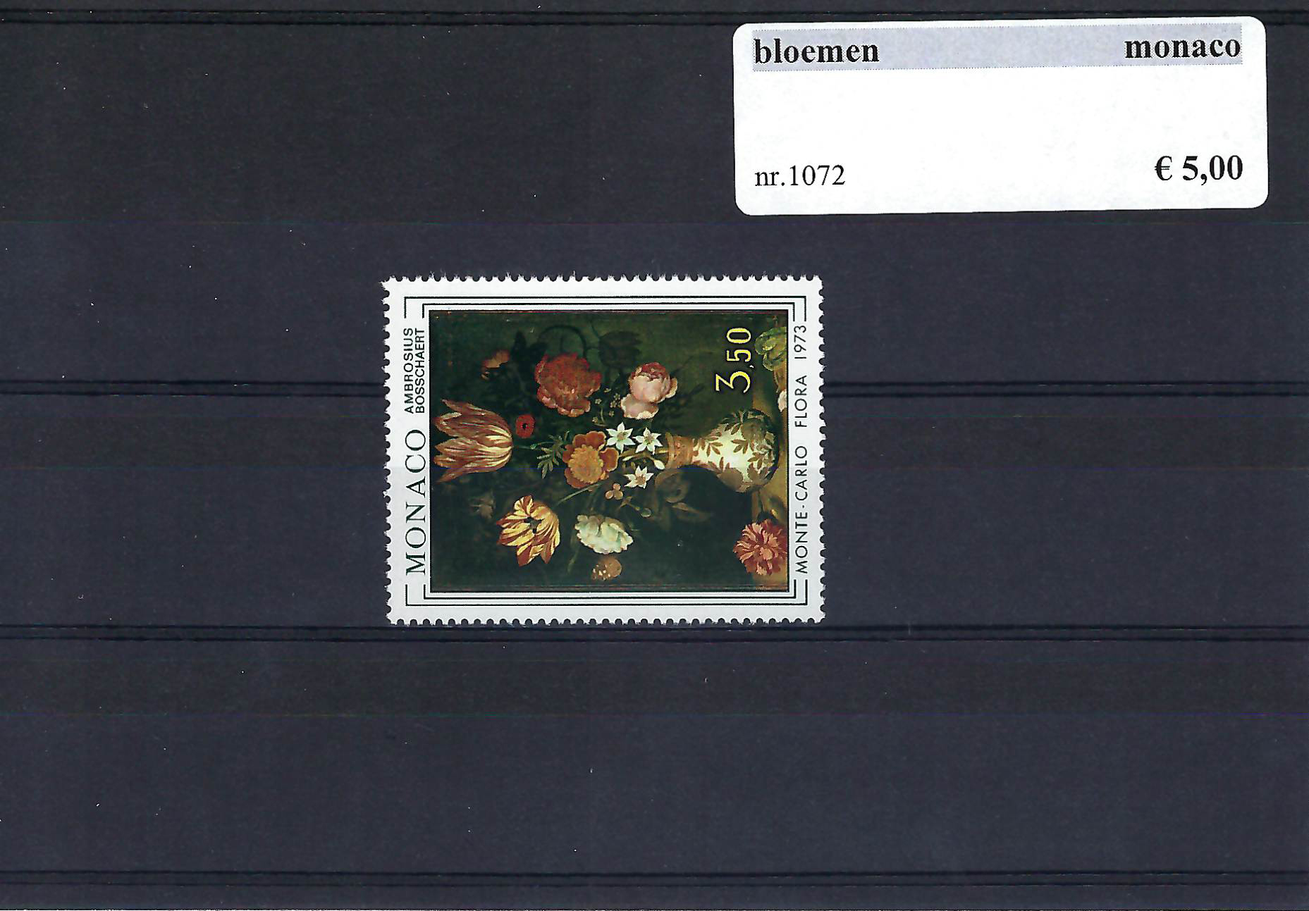 Themazegels Bloemen Monaco nr. 1072