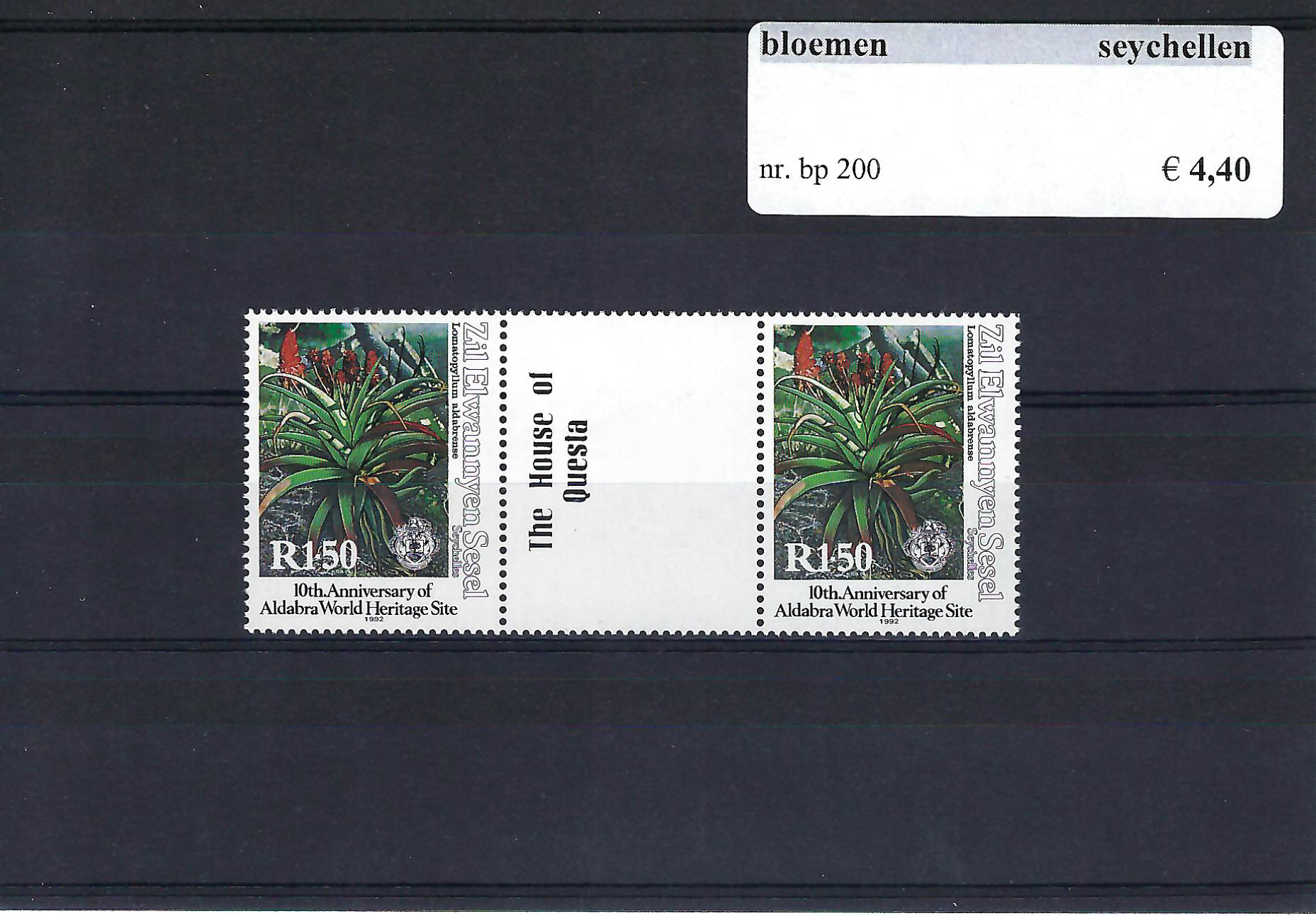 Themazegels Bloemen Seychellen nr. bp. 200