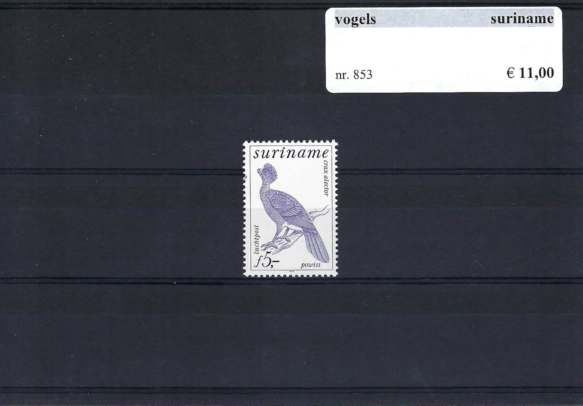 Themazegels Vogels Suriname nr. 853