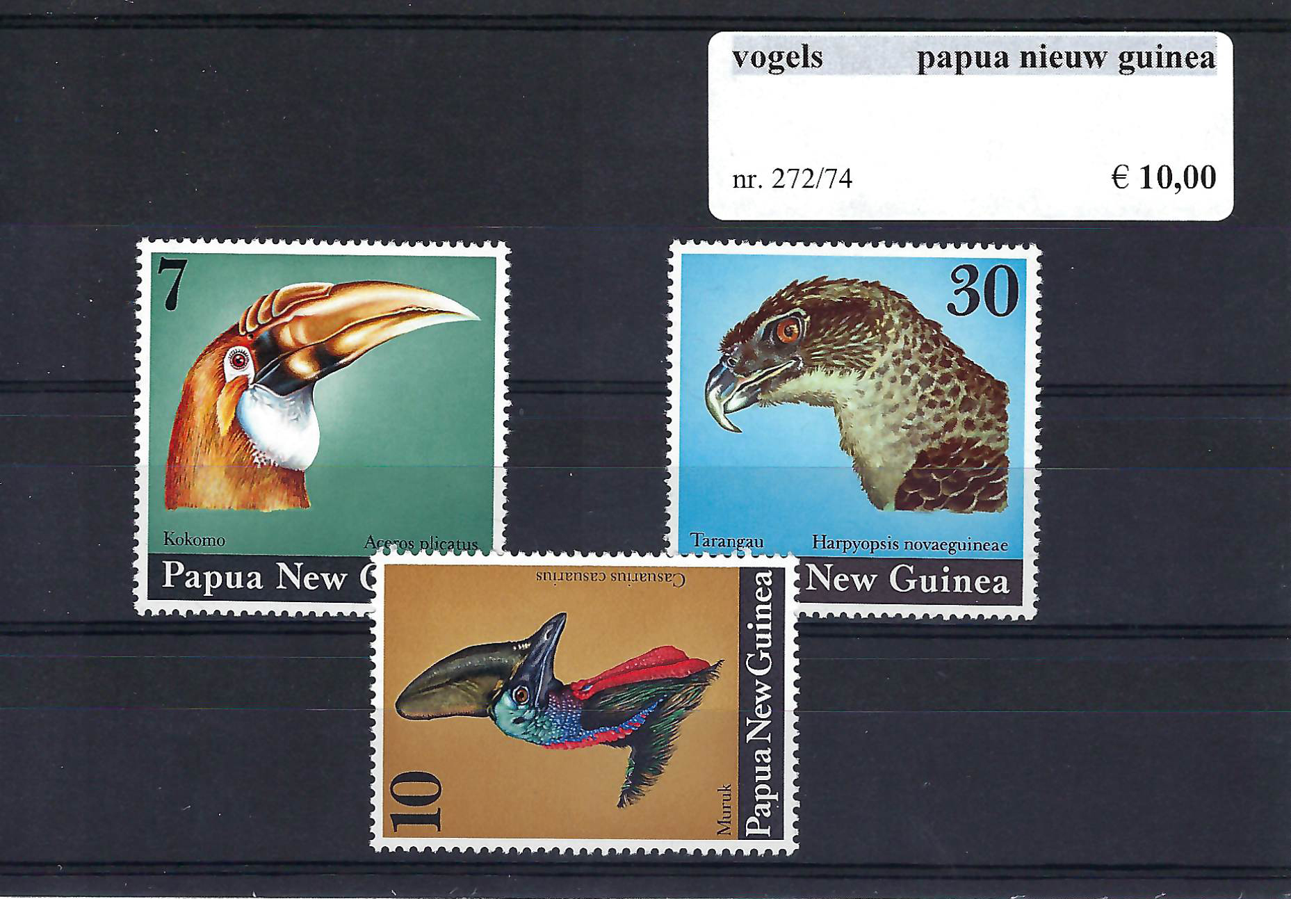 Themazegels Vogels Papua Nieuw Guinea nr. 272/274