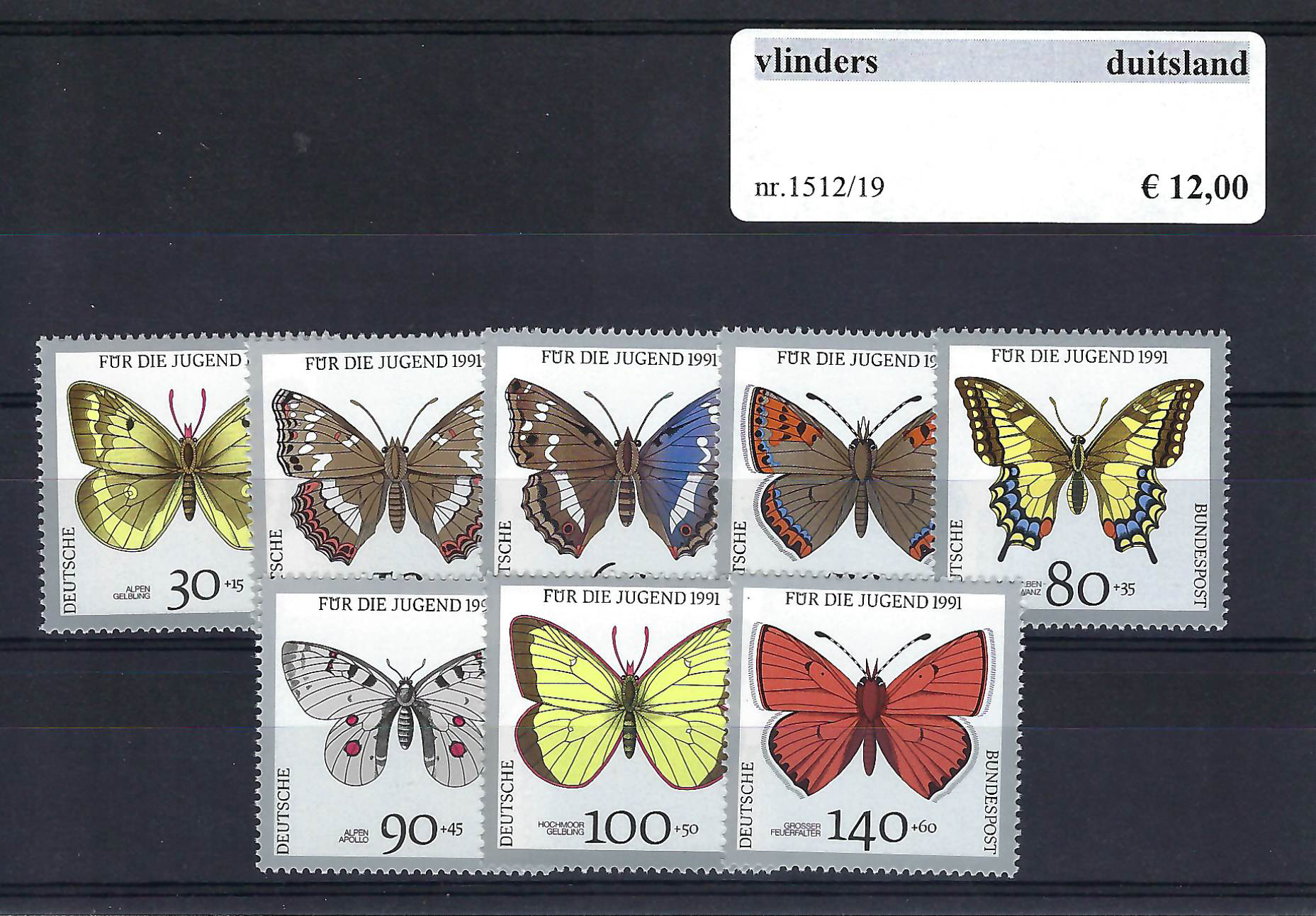 Themazegels Vlinders Duitsland nr. 1512/1519