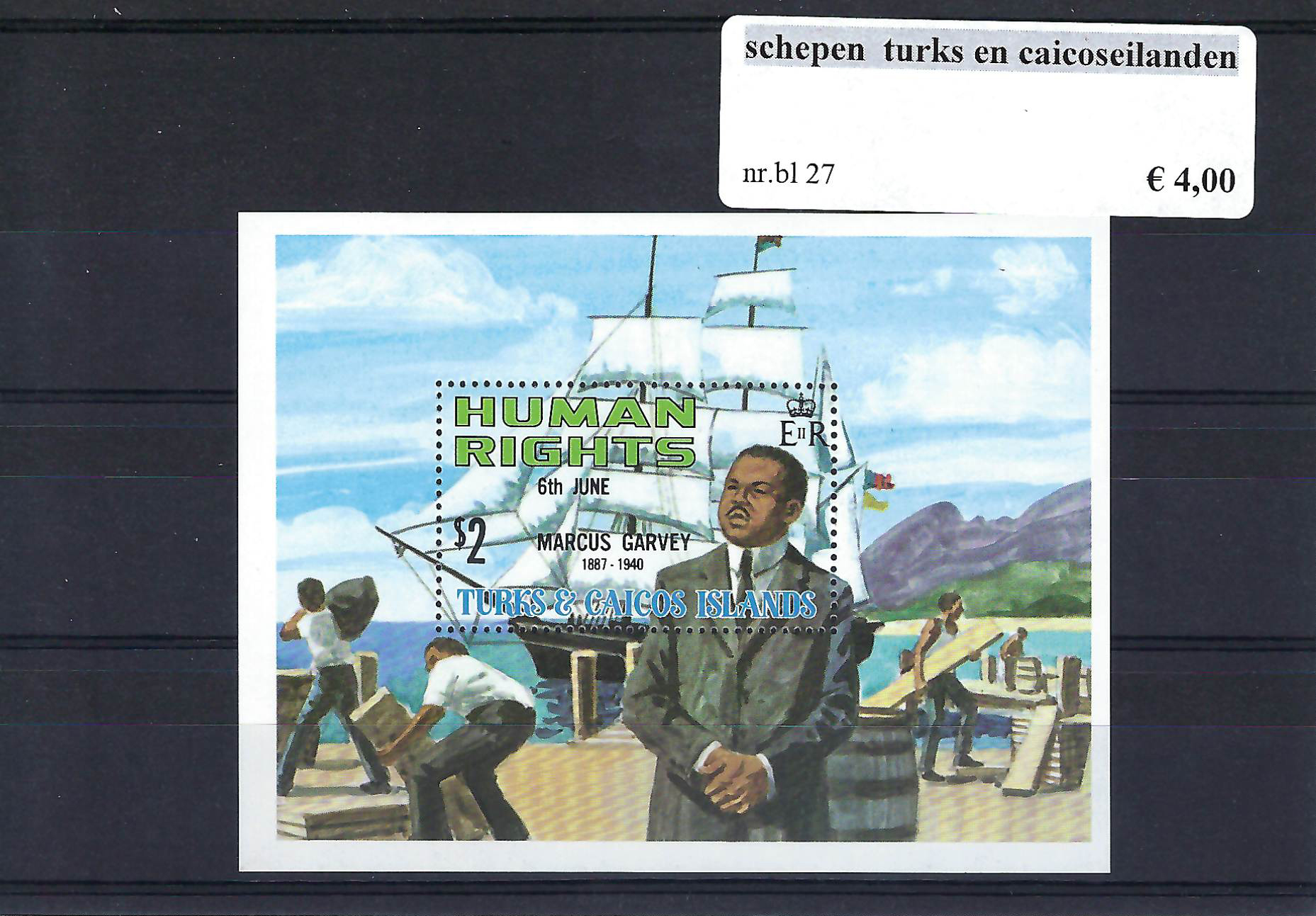 Themazegels Schepen Turks en Caicoseilanden nr. bl. 27