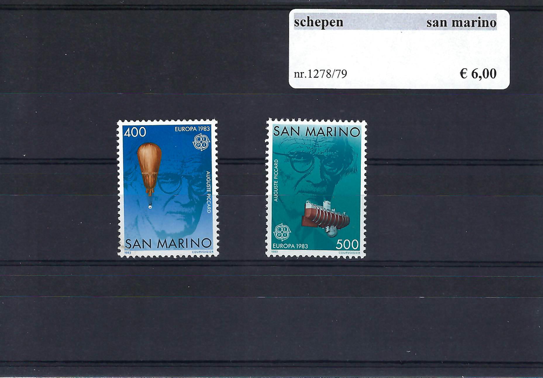Themazegels Schepen San Marino nr. 1278/1279
