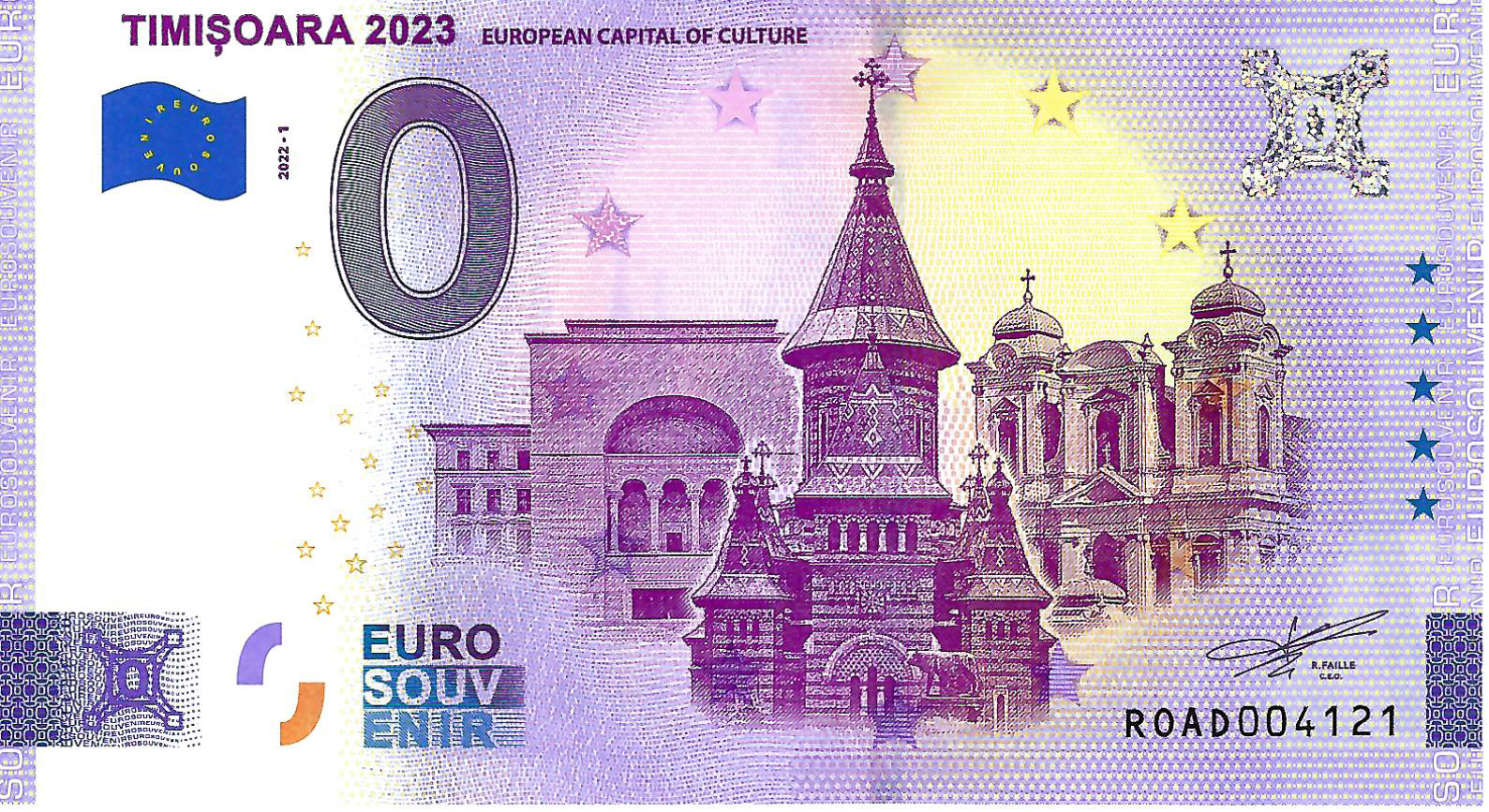 0 Euro biljet Roemenië 2022 - Timisoara
