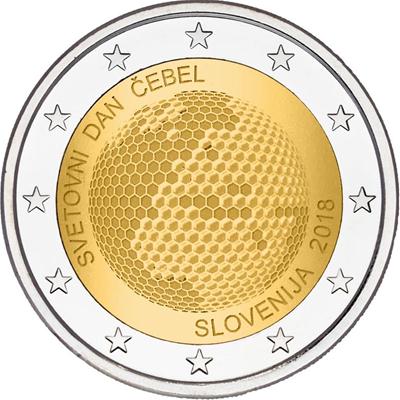 Slovenië 2 euro 2018 Wereld bijendag UNC