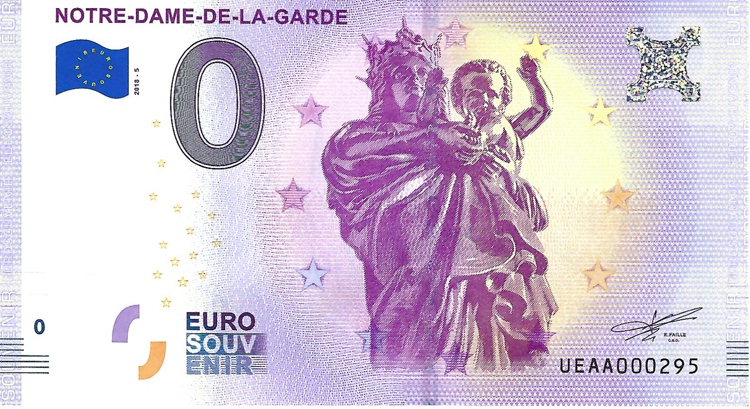 0 Euro biljet Frankrijk 2018 - Notre Dame de la Garde V