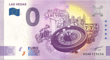 0 Euro biljet USA 2021 - Las Vegas ANNIVERSARY