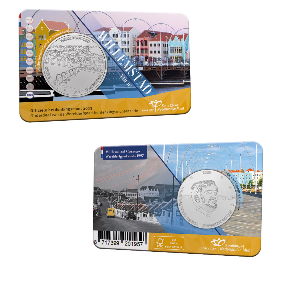 Willemstad Vijfje 2023 Coincard UNC