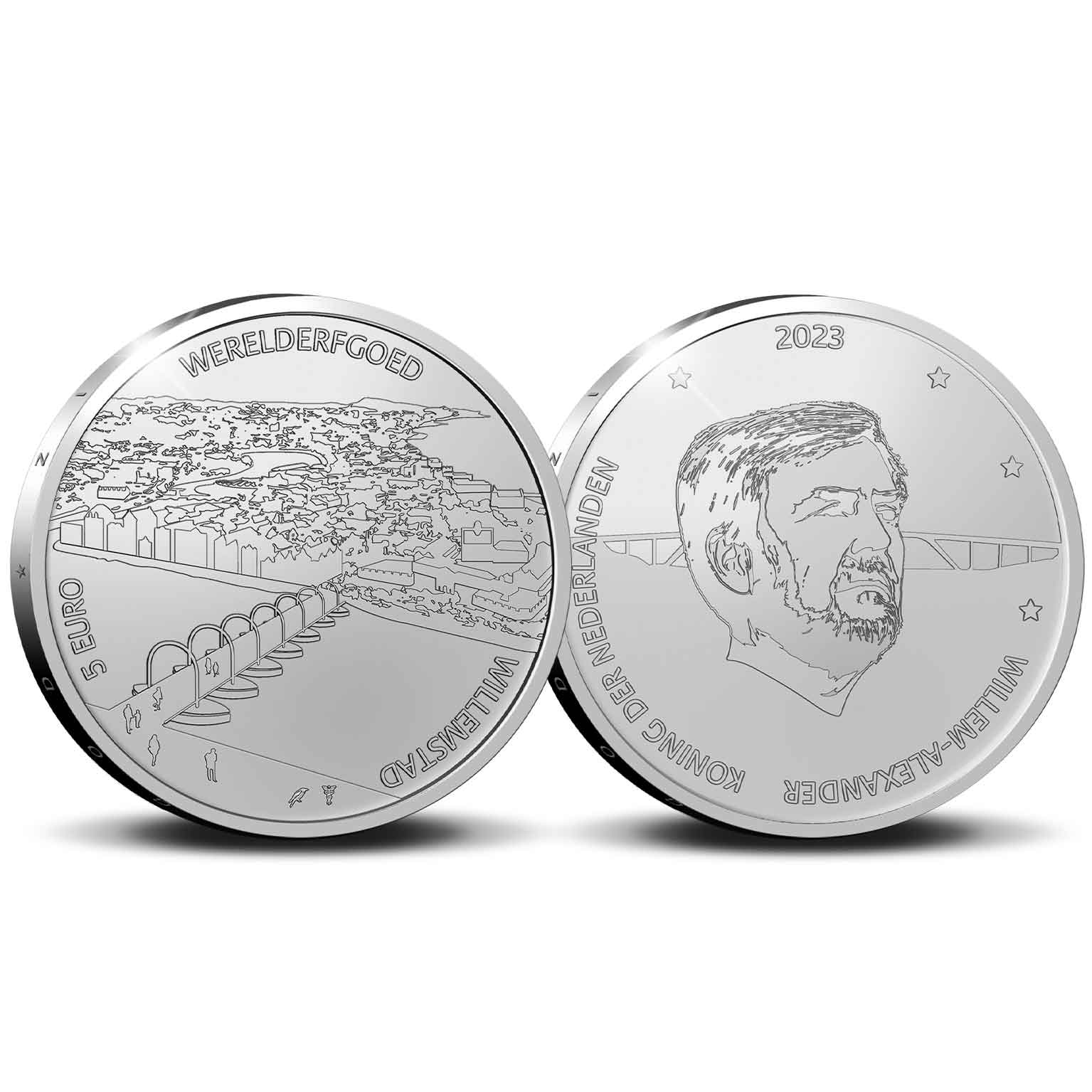 Willemstad 5 euro zilver 2023 herdenkingsmunt proof